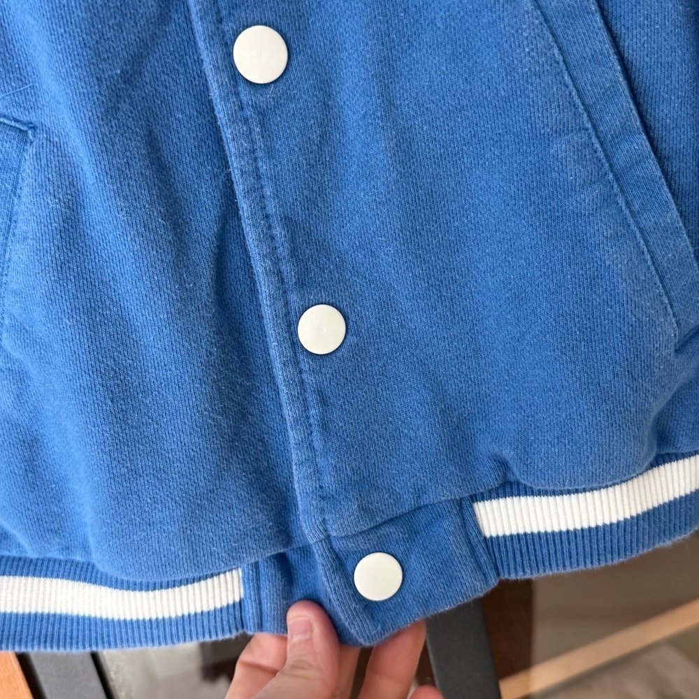 Zara Kids varsity jacket cobalt royal collegiate preppy sporty toddler boy music - Picture 5 of 8